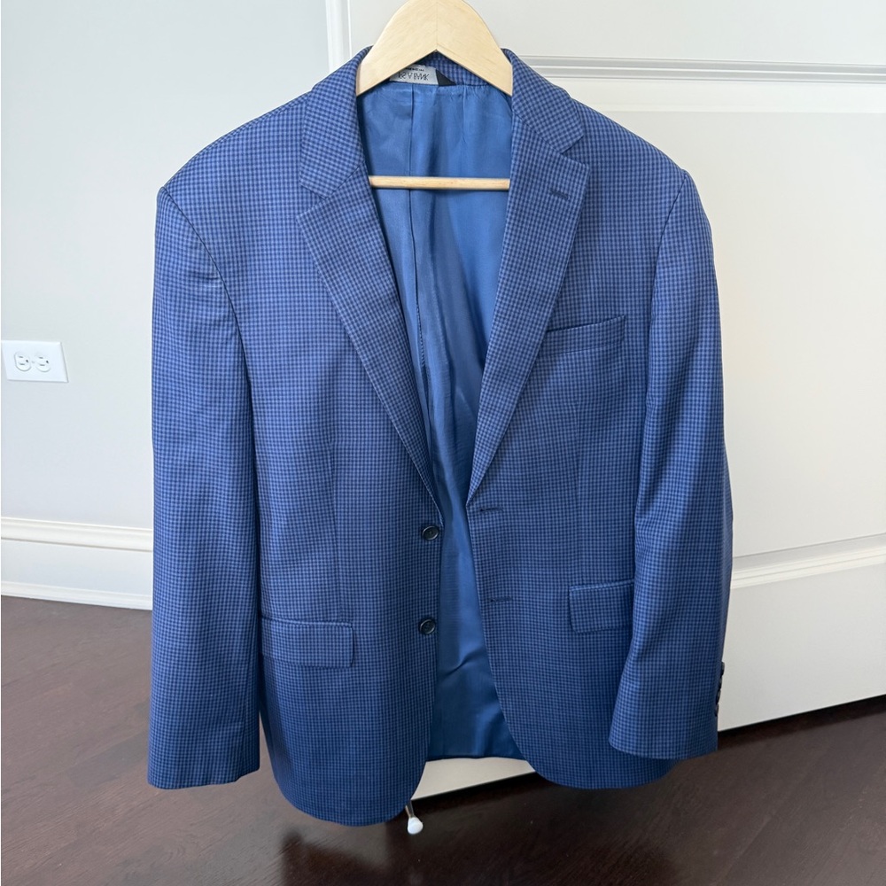 Jos. A. Bank Blue Checkered Blazer